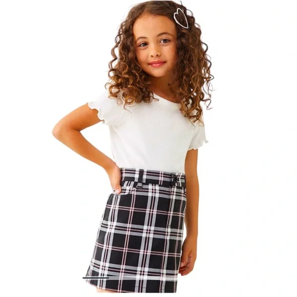 Forever 21 Bottoms Forever Girls Multicolor Plaid Mini Skirt